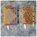 embroidered notebook cover