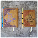 embroidered notebook cover