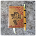 embroidered notebook cover