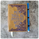 embroidered notebook cover