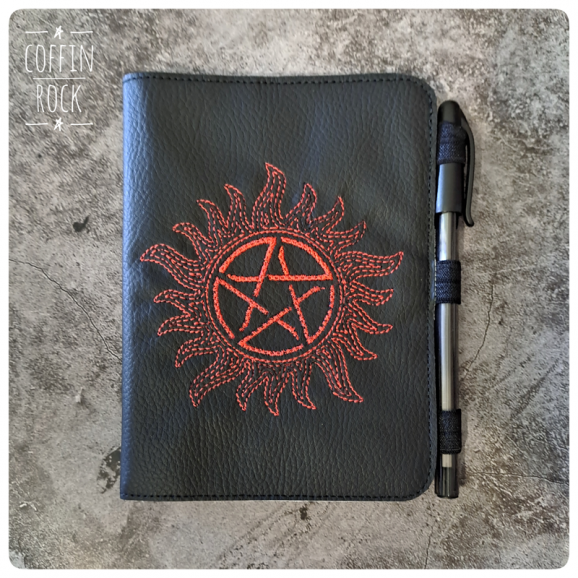 embroidered notebook cover