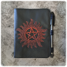 embroidered notebook cover
