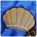 porte-feuille coquillage doré