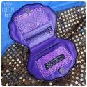 porte-feuille coquillage violet