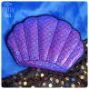 porte-feuille coquillage violet