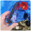 pochette demi lune - bats