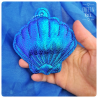 coquillage irisé bleu vert