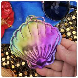 coquillage irisé multicolore