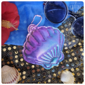 coquillage irisé multicolore