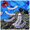 Marque-page "bookish" perles violettes