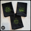 trio de serviettes : potion de sorcière