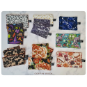 fleurs automnales - lingettes démaquillantes lavables