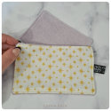 étoiles dorées - lingettes démaquillantes lavables