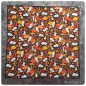 souris d'automne : mouchoirs en tissus
