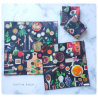 succulent panel cotton handkerchief