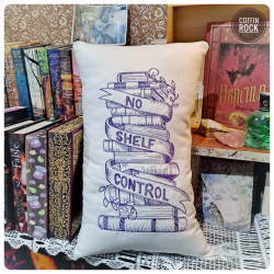 No shelf control - housse de coussin de lecture