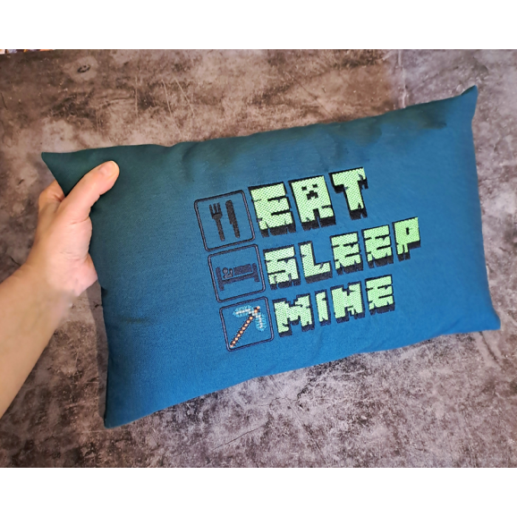 Eat Sleep Mine - housse de coussin