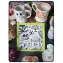 crânes et cactus : grand tapis cosy pour tasse ou théière