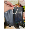 écailles ténébreuses irisées - porte-feuille crâne rectangle