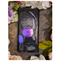 écailles ténébreuses irisées - porte-feuille crâne rectangle