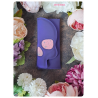 violet irisée - porte-feuille crâne rectangle