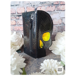 écailles irisée - porte-feuille crâne rectangle