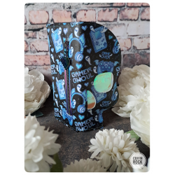 gamer ghoul - porte-feuille crâne rectangle