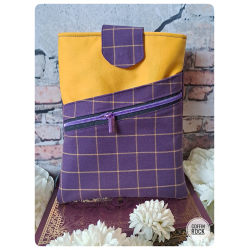 tartan violet - MOYENNE pochette academia