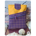 tartan violet - MOYENNE pochette academia