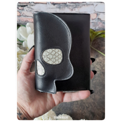géométrie vert - porte-feuille crâne carré