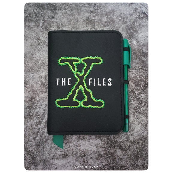 embroidered notebook cover