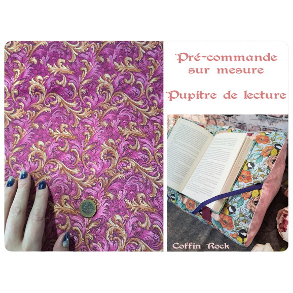 pré-commande arabesques roses - pupitre de lecture