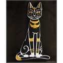 Ô Bastet ! coussin en forme de chat, Bastet déesse égyptienne de la joie du foyer