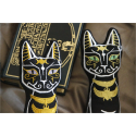 Ô Bastet ! coussin en forme de chat, Bastet déesse égyptienne de la joie du foyer