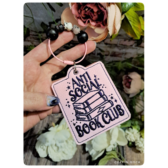 antisocial book club fantasy bag charm
