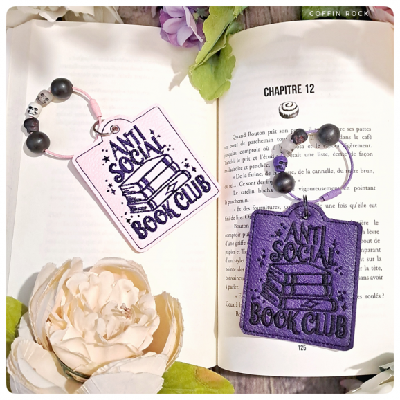 antisocial book club fantasy bag charm