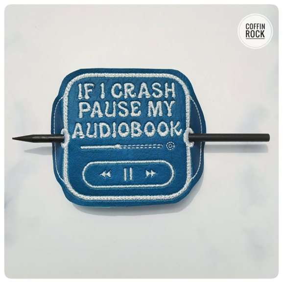 Pause my Audiobook - broche à cheveux