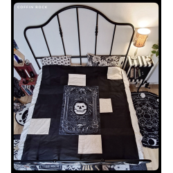 Pastel goth patchwork blanket - unique design