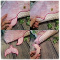 Trousse le chant des baleines - coeurs roses