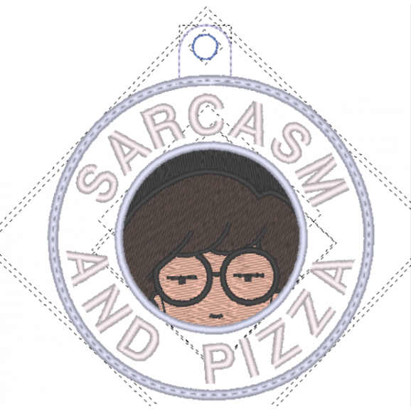 Sarcasm and PIZZA - bijou de sac