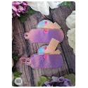 irisé rose violet - pochette à pansements cute
