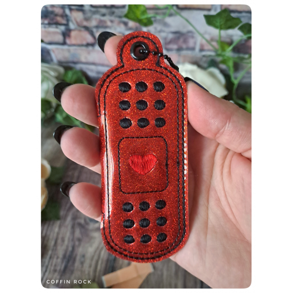 rouge pailletté - pochette à pansements cute