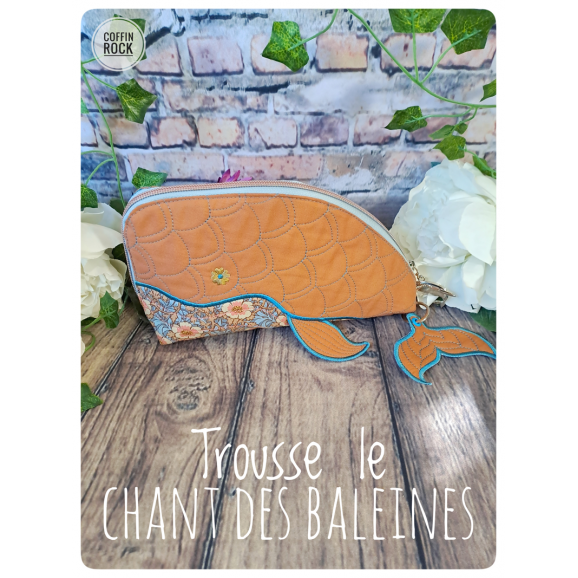 Trousse le chant des baleines - fleurs japonaises