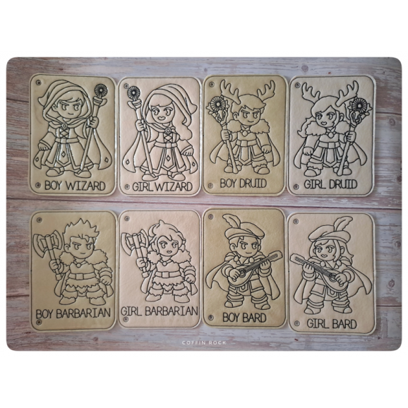 DND heroes - page à l'unité de coloriage effaçable