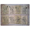 DND heroes - page à l'unité de coloriage effaçable