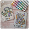 Fantasy - page à l'unité de coloriage effaçable
