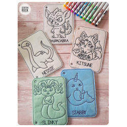 Cryptozoologie - page à l'unité de coloriage effaçable