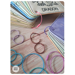 anneaux d'accroche pour pages de carnets