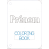Couverture ou prénom - page à l'unité de coloriage effaçable
