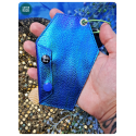 cercueil bleu vert porte-monnaie de poche
